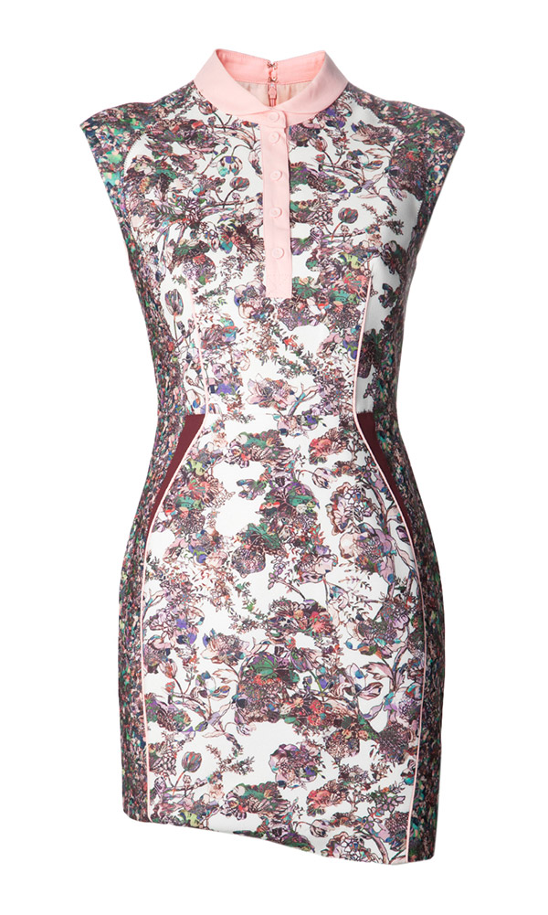 orinental print dress